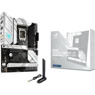 Image de ASUS ROG STRIX B660 A gaming WiFi D4 Carte mère Intel LGA 1700 ATX (12+1 phases d’alimentation, PCIe 5.0, 6, 2.5 Gb LAN, 3 x M.2 dissipateur thermique, Aura Sync RGB)
