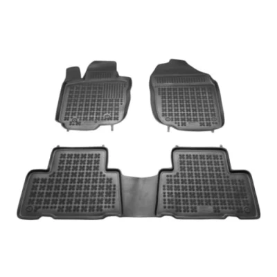 Image de REZAW PLAST 201406 Ensemble de tapis sol Caoutchouc avant et arrière 3 noir Sur mesure TOYOTA: RAV4 III SUV