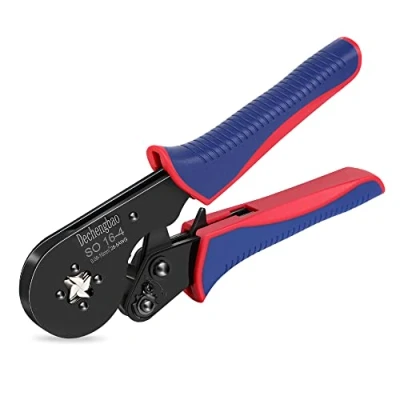 Image de Outil de sertissage virole, pince à sertir fil mâchoire carrée (0,08 16 mm²) sertisseuse bornes outils cliquet