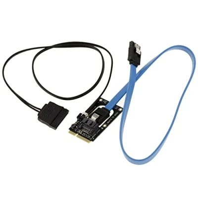 Image de Adaptateur SATA vers mSATA avec alimentation pour le disque dur, remplacer un SSD par HDD classique
