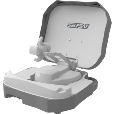 Image de [Test : très bon*] Selfsat Caravan Mobile Single Antenne satellite entièrement automatique avec commande iOS/Android