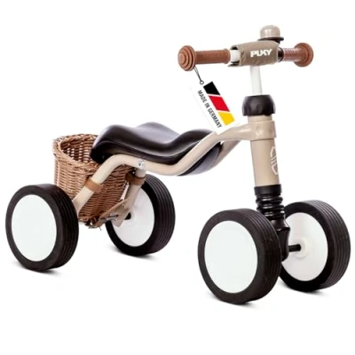 Image de Puky WUTSCH Bundle Roue sûre pour les tout petits à partir de 1,5 ans Véhicule roulettes Avec panier Axe pendulaire empêche le basculement poignées guidon sécurité Roues