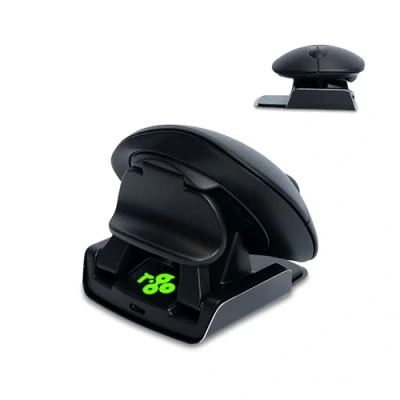 Image de R Go Twister Ambidextre Souris, Design Vertical Ergonomique, Connexion Bluetooth/USB Mode Dual, Logiciel Anti TMS, Prévention du Syndrome de la Rechargeable, pour Windows/Mac/Linux, Noir