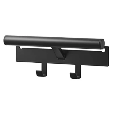 Image de Yamazaki 5317 TOWER Cintre pour sac à dos, noir, Acier/Polypropylène, minimaliste, 26 x 6.5 10.5 c m