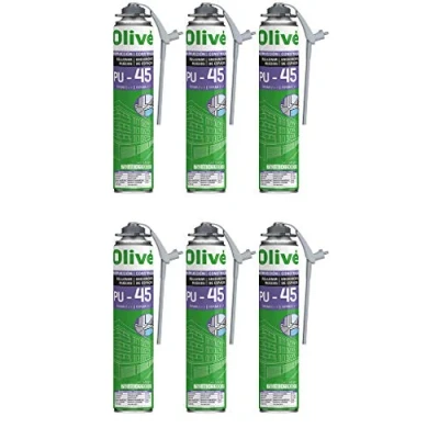 Image de Mousse expansive polyuréthane 750 ml pour Pistolet Lot de 6 mousses PU Qualité Professionnelle