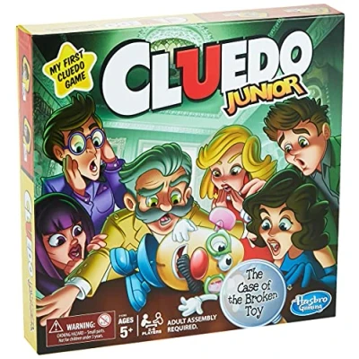 Image de Hasbro Gaming Clue Junior Board Game for Kids Ages 5 and Up, Case of The Broken Toy, Classic Mystery 2 6 Players,4.13 x 26.67 cm
