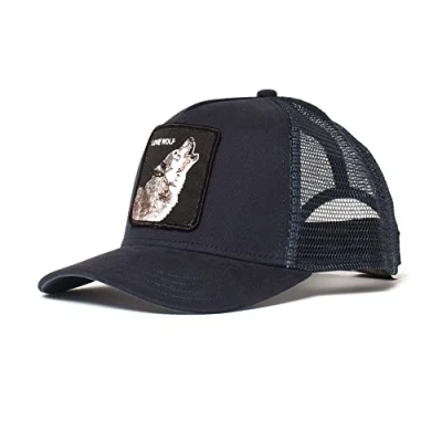 Image de Goorin Bros. Wolf Trucker cap Navy Lone Taille unique, bleu fonce, unique
