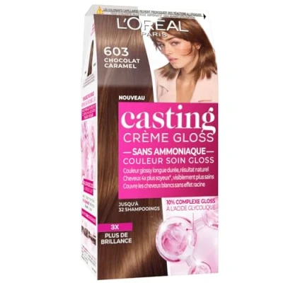 Image de L&#039;Oréal Paris Casting Crème Gloss Coloration Ton sur pour Cheveux Sans Ammoniaque Caramel (603)