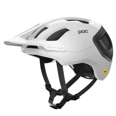 Image de POC Axion RACE MIPS Unisex Casque, Taille: 53 54, Hydrogen white/uranium black matt