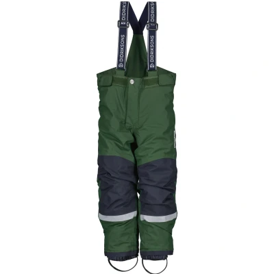 Image de Didriksons IDRE KIDS Pants Unisex Pantalon de ski pour enfants, Taille: 3 4a, Pine green