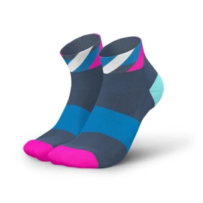 Image de INCYLENCE 1 paire de chaussettes course courtes pour homme et femme avec légère compression, LOOPS ZUCCHERO PINK, 35 38