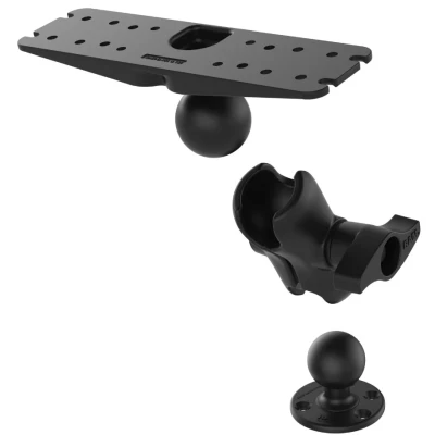 Image de RAM Mount W/ 3&quot; X 11&quot; Base Shrt Arm Support bateau