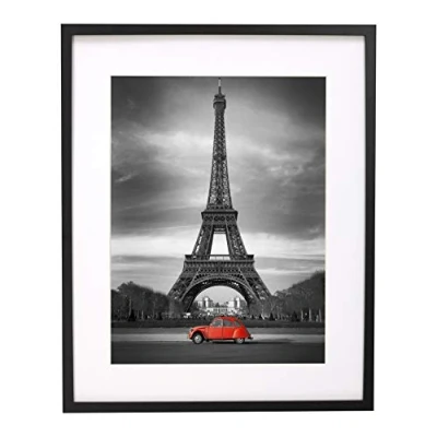 Image de BD ART Cadre Photo Noir 40 x 50 cm avec passe partout 30 cm, Plexiglas