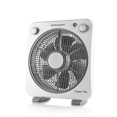 Image de Orbegozo BF 0138 Ventilateur sur pied de 6 pales, grille sécurité pivotante bidirectionnelle, 3 vitesses ventilation, diffuseur rotatif, minuterie 60 minutes, 40 W puissance, applicable