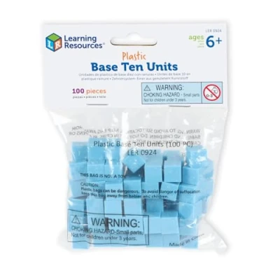 Image de Learning Resources Unités de base 10 en plastique rainuré (jeu 100)