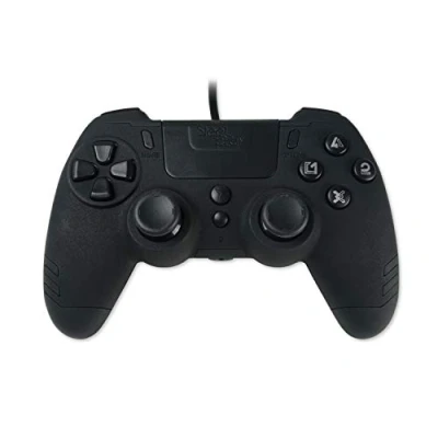 Image de Steelplay Slimpack Manette filaire, Double vibration, PS4/PS3/PC Noir