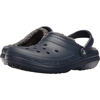 Image de Crocs Unisexe Adulte Classic Lined Clog Sabots, Navy/Charcoal, 39/40 EU