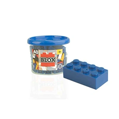Image de Simba 104118881 Ensemble de Blocs Construction Blox 8 40 Pièces Bleu