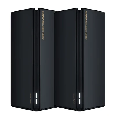 Image de Xiaomi AX3000?2 Pack? Bi bande (2,4 GHz / 5 GHz) Wi Fi 6E (802.11ax) Noir 3 Interne Neuf