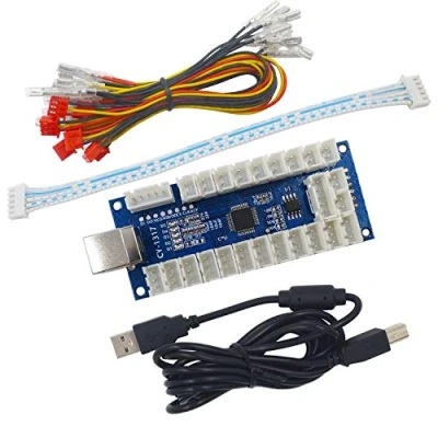 Image de SJ@JX Arcade USB Encoder LED Zero Delay Controller PC PS3 Android DIY Kit Button