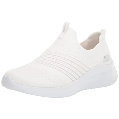 Image de Skechers Femme Ultra Flex 3.0 Classy Charm Basket, Bordure tricotée Blanche, 37 EU