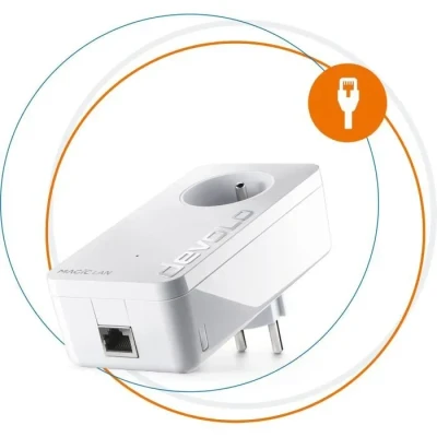 Image de Devolo Magic 2 LAN Prise réseau CPL (1 adaptateur, 1 port Ethernet, intégrée), Blanc, 2, 2400 mbps