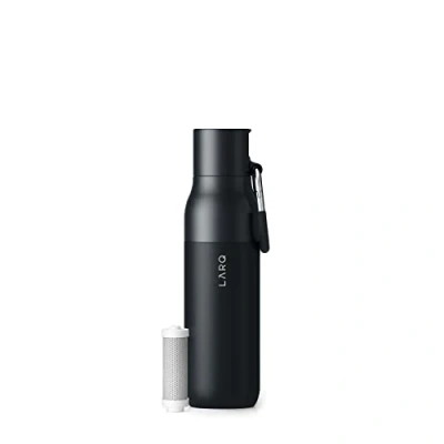 Image de LARQ Bottle Filtered Bouteille d&#039;eau isotherme en acier inoxydable sans BPA avec technologie Nano Zero et filtres longue durée, 740ml, Obsidian Black