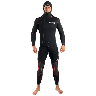 Image de Seac Privilege Flex, combinaison 2 pièces en néoprène 5 mm avec veste à cagoule et salopette