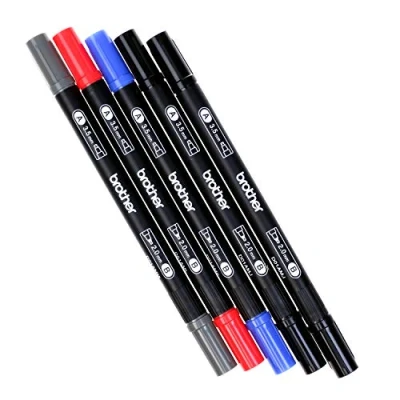 Image de Ensemble de stylos Calligraphie 5 couleurs Pointe 3,5 mm Compatible ScanNCut DX