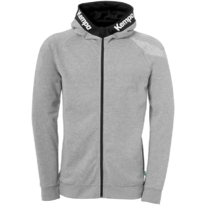 Image de Kempa Garçon Core 26 Jacket Hommes Veste À Capuche D&#039;entraînement Sweatshirt Hoody Pullover avec, Gris Foncé Chiné, 164 EU