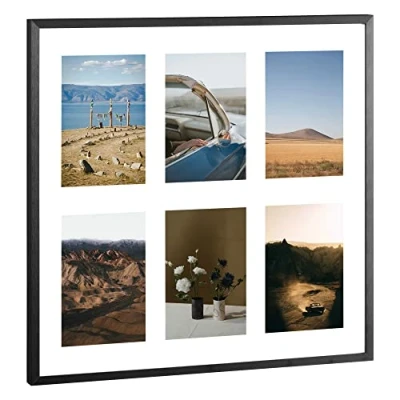 Image de Navaris Cadre Photo Mural Photos Pêle mêle 6 10 x 15 cm Horizontale ou Verticale avec 37,2 38,2 2
