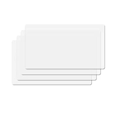 Image de SWAWIS Lot de 4 Sets Table PVC Set Plastique Transparents Lavable Antidérapants et Résistants à la Chaleur