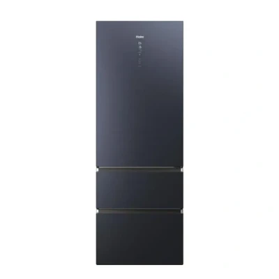 Image de Haier HTW7720ENMB Réfrigérateur combiné Pose libre, 483L, MyZone Plus, Humidity Zone, Smart Home (Wi Fi), Gris, Classe E