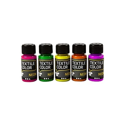 Image de Assortiment de peinture pour textile à base d&#039;eau haute qualité durable fixer au fer repasser avant laver. Réf 342280