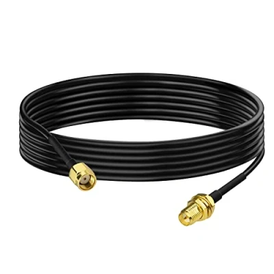 Image de Bingfu Cable RP SMA Rallonge Antenne WiFi 2m Adaptateur de Mâle à Femelle RG174 pour Extension Telesurveillance Routeur Caméra Sécurité IP Carte Réseau sans Fil Mini PCI Express PCIE