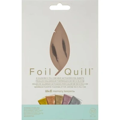 Image de We R Memory Keepers Foil, Étourneau étoilé, Ensemble de 30 feuilles, 10,1 x 15,2 cm, À utiliser avec Quill et Créez des Brillants Ornements Designs, 10, 1 15, 2 cm