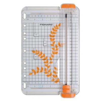 Image de Fiskars Mini Massicot portable, A5, Avec ligne de coupe, SureCut, 1004637