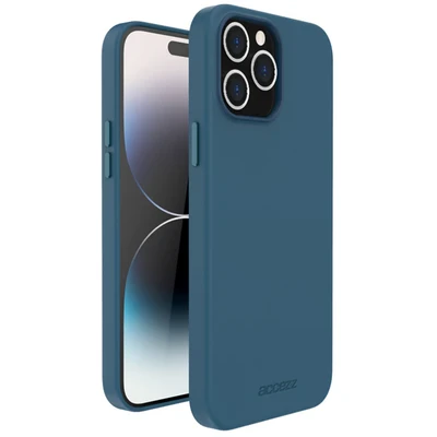 Image de Accezz Leather Backcover avec MagSafe pour iPhone 14 Pro Max Bleu foncé Neuf