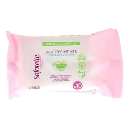 Image de Saforelle Lingettes Intimes Flushable 10Stuks
