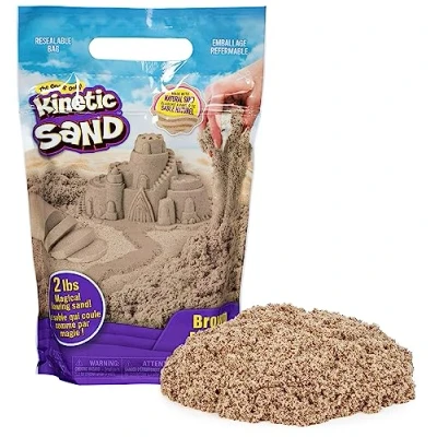 Image de Kinetic Sand Sable Magique Pack De Naturel 907 G Créez Différentes Formes Hypnotisantes avec Ce Et Coloré comme La Pâte A Modeler Jouet Enfant 3 Ans + Loisirs Créatifs