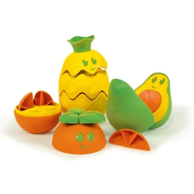 Image de Clementoni Cesta de frutas Does Not Apply Mes Fruits à Assembler motricité d&#039;éveil éducatif, bébé Jouet 1 an, Jeu Premier âge, matériaux 100% recyclés, fabriqué en Italie, 17686, Multicolore, Moyen