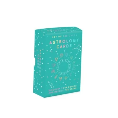 Image de 100 cartes d&#039;astrologie : vous guide à travers la façon de lire votre tableau et comprendre ses significations cachées.