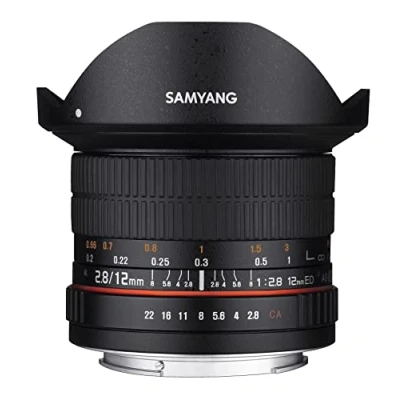 Image de 12 mm Samyang Objectif à mis&#039;au poing manuelle Fisheye F2.8 pour Fuji X