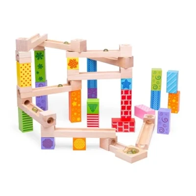 Image de Bigjigs Circuit de billes pour enfants, Taille: One Size, Multi coloured
