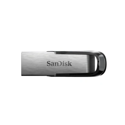 Image de SanDisk 512 Go Ultra Flair Flash Drive Clé USB, des vitesses allant jusqu&#039;à 150 Mo/s, USB 3.0, Protection par mot de passe, Un boîtier en métal élégant et resistant, Argent/Noir