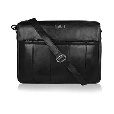 Image de Quenchy London Sac à Main en Cuir pour Femme Porté Epaule et Travers, 4 Compartiments Zippés, Bandoulière Réglable Unique, Petite Moyenne Taille QL171