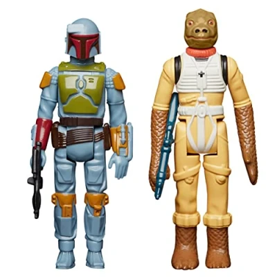 Image de Star Wars Retro Collection, Pack de 2 Chasseurs Primes, Boba Fett et Bossk 9,5 cm, l&#039;empire Contre Attaque