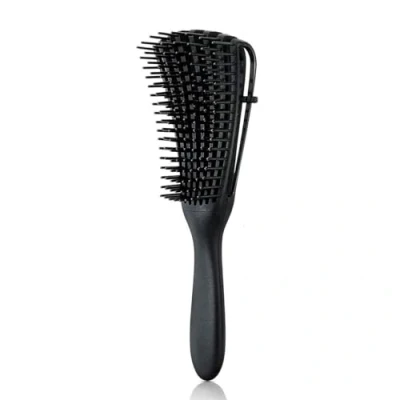 Image de Daletu Brosse cheveux Bouclés, Démêlante Magique Sans Douleur Filleanti casse, pour Afro 3a à 4c Crépus/Ondulés/Humides/Secs longs bouclés épais (Noir)