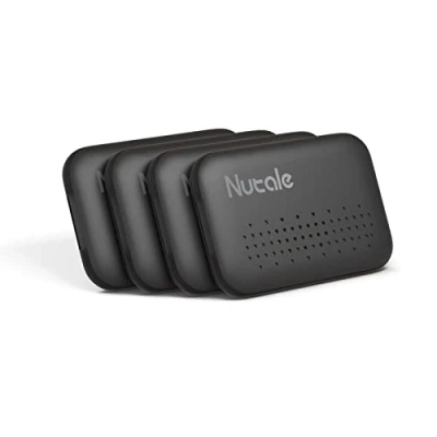 Image de Nutale Mini Localisateur D&#039;objets de Clé Portefeuilles 4Pcs Café Key Finder Téléphone Trouve Clés Porte et Traqueur Sonore pour Retrouver
