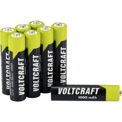 Image de VOLTCRAFT VC 16043045 Pile Rechargeable LR3 (AAA) NiMH 1000 mAh 1.2 V 8 pc(s)